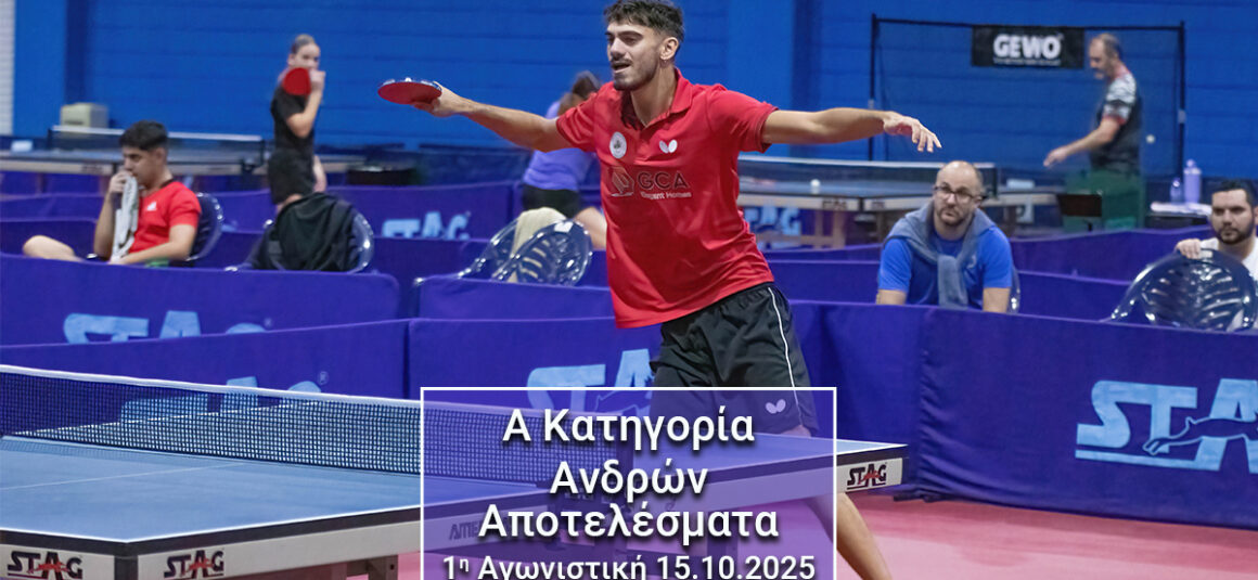 ΠΑΓΚΥΠΡΙΟ ΔΙΑΣΩΜΑΤΕΙΑΚΟ ΠΡΩΤΑΘΛΗΜΑ ΑΝΔΡΩΝ Α΄ΚΑΤΗΓΟΡΙΑΣ 2025 - 2026